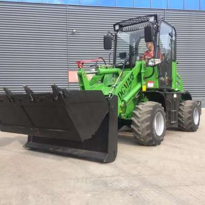 Hot selling 4x4 compact wheel loader with loader and backhoe