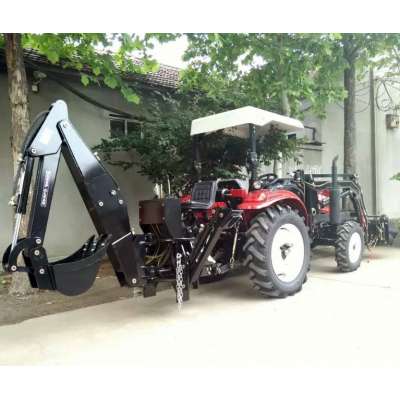 4wd 40hp tractor with front end loader and backhoe